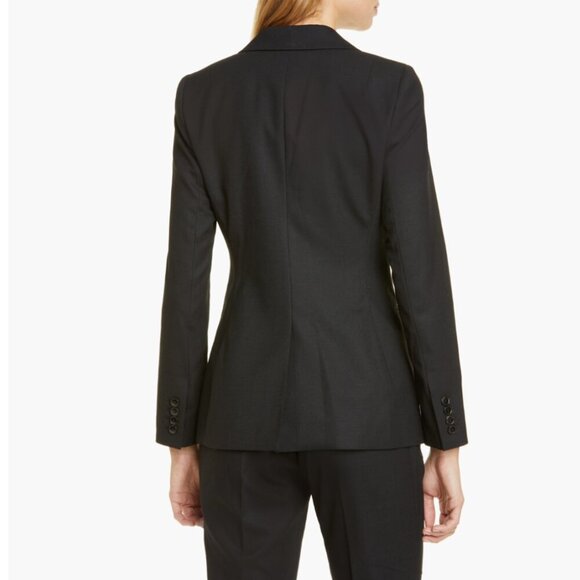 REISS | Hartley Textured Wool Jacket In Black - Picture 4 of 12